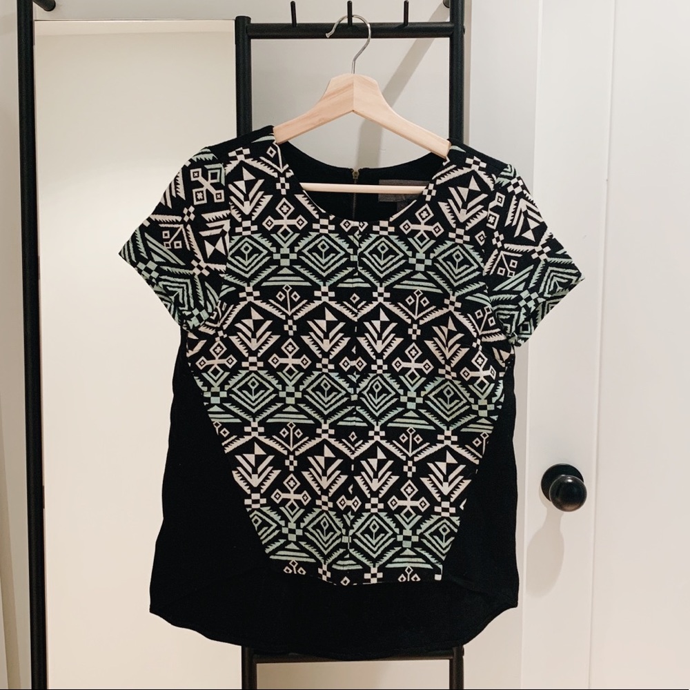 Sunday in Brooklyn SS High/Low Top Tribal print